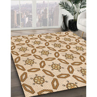 Patterned Golden Blonde Gold Rug, pat506org