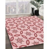 Patterned Red Rug, pat506rd