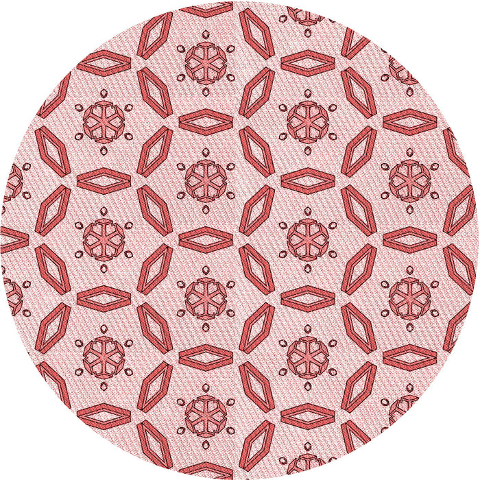 Square Machine Washable Transitional Red Rug in a Living Room, wshpat506rd