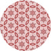 Square Machine Washable Transitional Red Rug in a Living Room, wshpat506rd