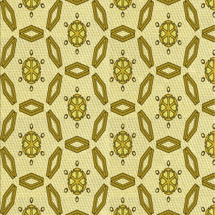 Patterned Dark Golden Brown Rug, pat506yw