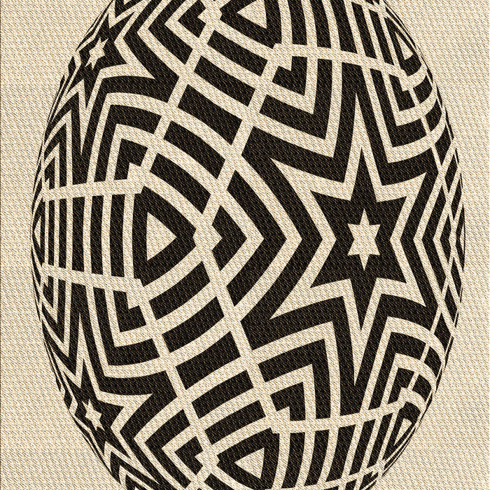 Machine Washable Transitional Vanilla Gold Rug, wshpat507brn