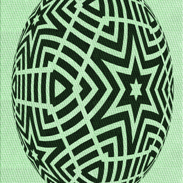 Patterned Medium Forest Green Rug, pat507grn