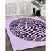 Machine Washable Transitional Purple Rug in a Family Room, wshpat507pur