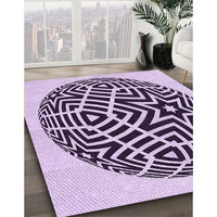 Patterned Purple Rug, pat507pur