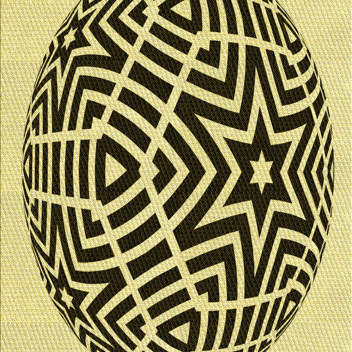 Patterned Mustard Yellow Rug, pat507yw