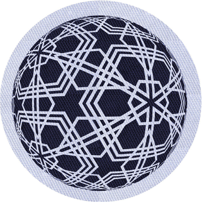 Square Machine Washable Transitional Pale Lilac Purple Rug in a Living Room, wshpat508blu