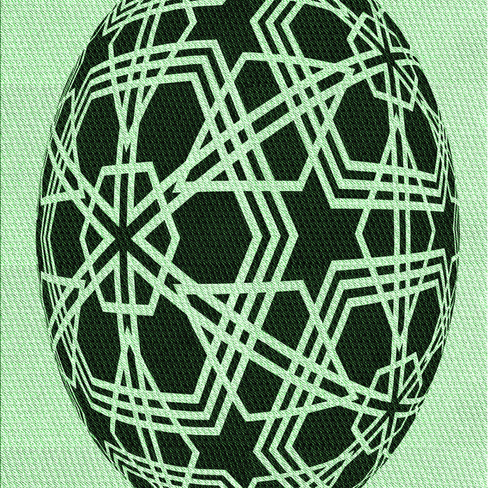 Patterned Medium Forest Green Rug, pat508grn