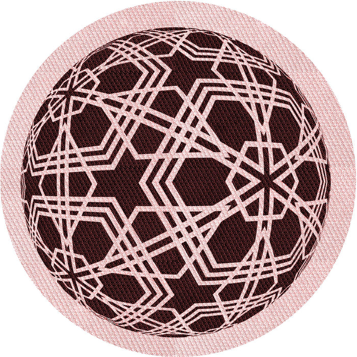 Square Machine Washable Transitional Brown Red Rug in a Living Room, wshpat508rd