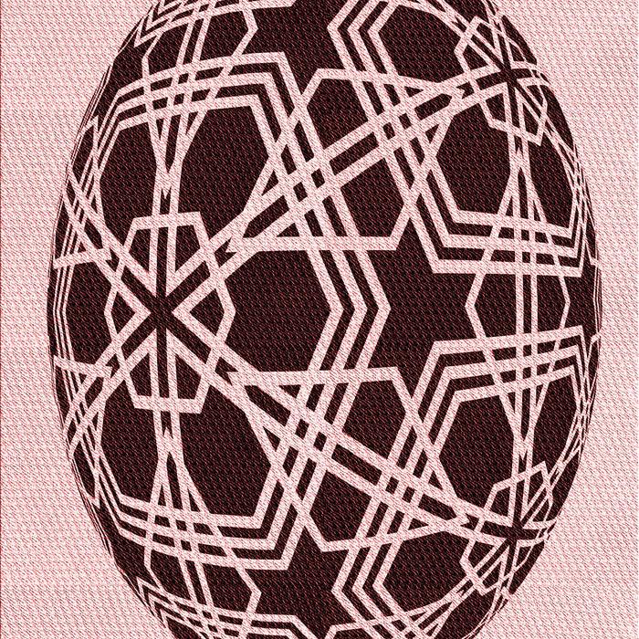 Patterned Brown Red Rug, pat508rd