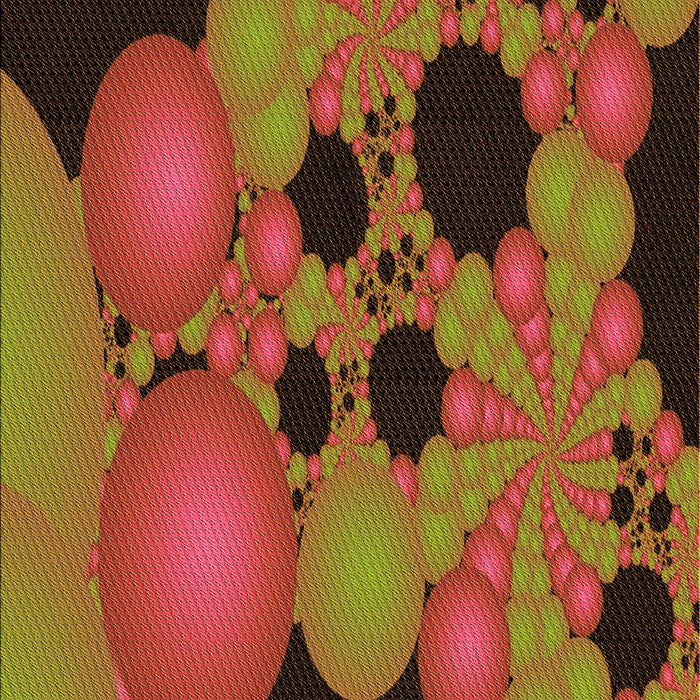 Patterned Saffron Red Rug, pat509org