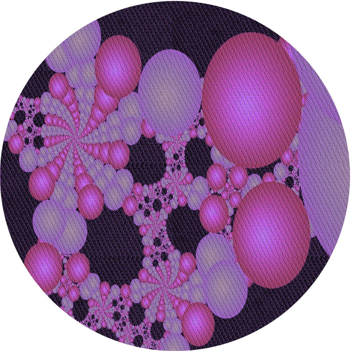 Square Machine Washable Transitional Purple Rug in a Living Room, wshpat509pur