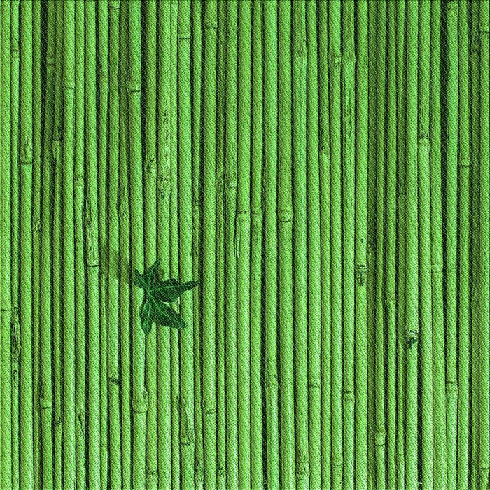 Round Machine Washable Transitional Green Rug, wshpat510grn