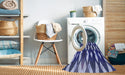 Machine Washable Transitional Denim Dark Blue Rug in a Washing Machine, wshpat511blu