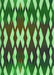 Patterned Green Rug, pat511grn