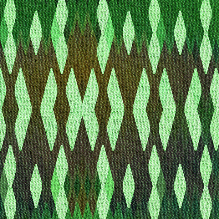 Patterned Green Rug, pat511grn