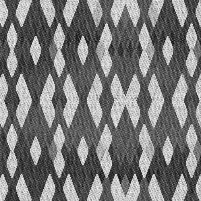 Round Patterned Cloud Gray Rug, pat511gry