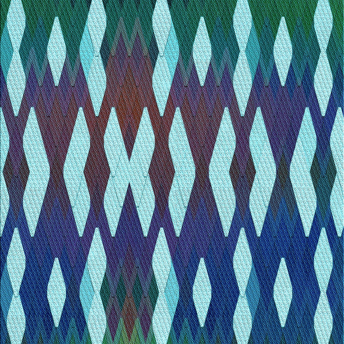 Patterned Blue Rug, pat511lblu