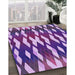 Machine Washable Transitional Bright Purple Rug in a Family Room, wshpat511pur