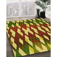 Patterned Red Brown Rug, pat511yw