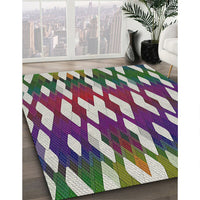 Patterned Green Novelty Rug, pat511