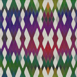 Square Patterned Green Novelty Rug, pat511