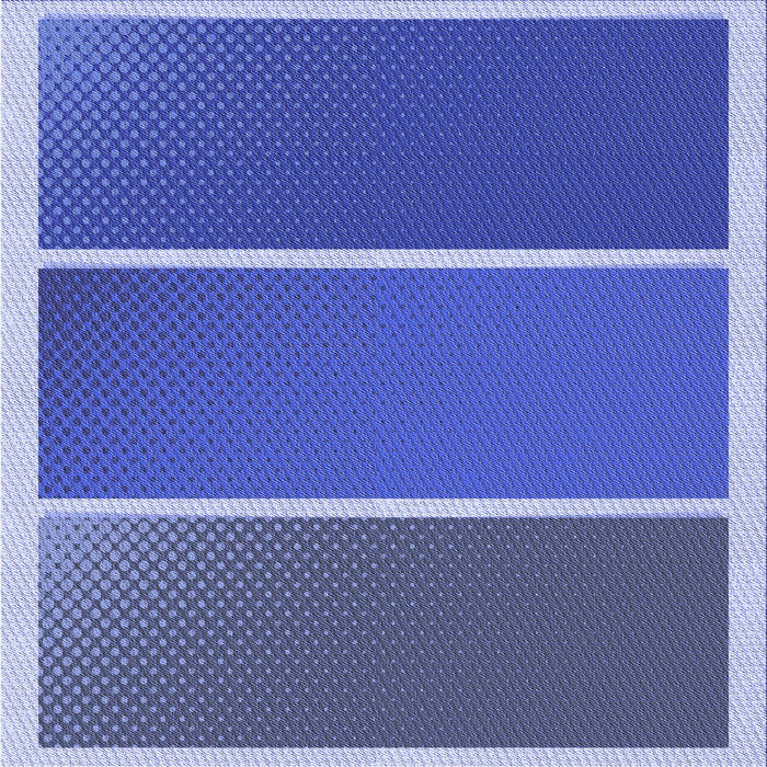 Round Patterned Sky Blue Rug, pat512blu