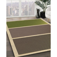 Patterned Dark Brown Rug, pat512brn