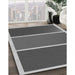 Patterned Gunmetal Gray Rug in Family Room, pat512gry