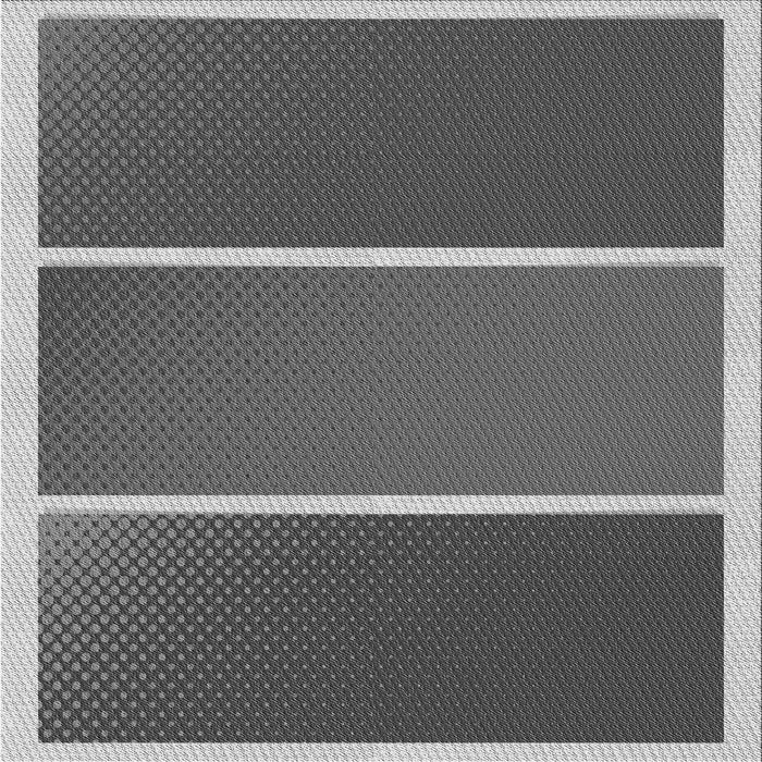 Round Patterned Gunmetal Gray Rug, pat512gry