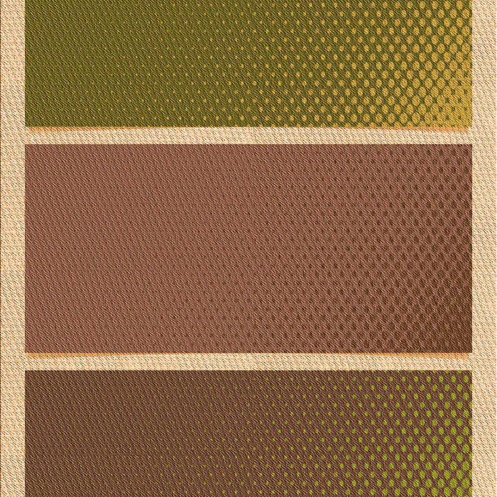 Patterned Saddle Brown Rug, pat512org