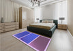 Patterned Amethyst Purple Rug in a Bedroom, pat512pur