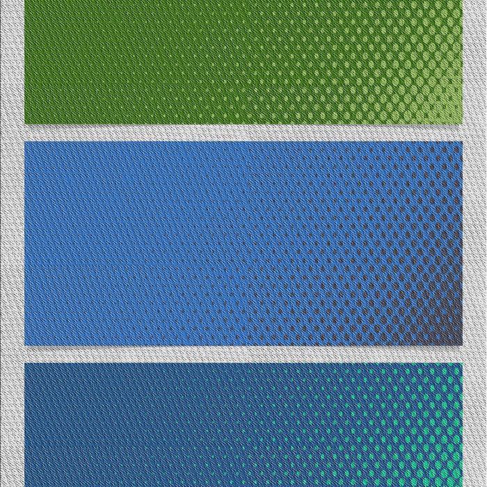 Patterned Blue Novelty Rug, pat512