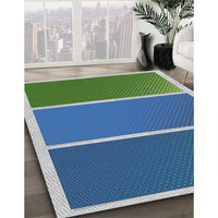 Patterned Blue Novelty Rug, pat512