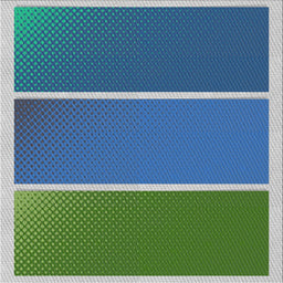Square Patterned Blue Novelty Rug, pat512