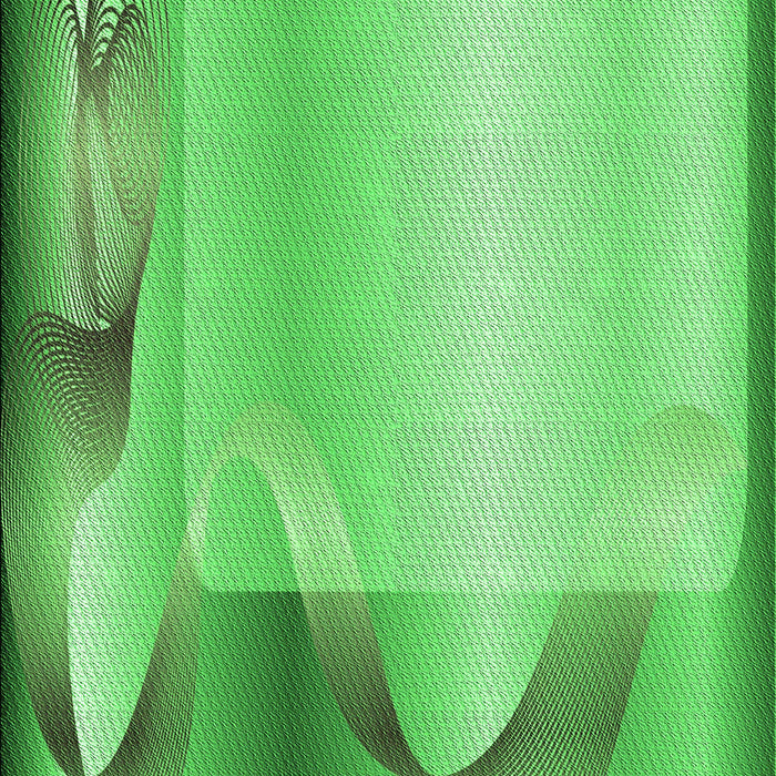 Machine Washable Transitional Neon Green Rug, wshpat513grn