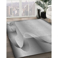 Patterned Platinum Gray Rug, pat513gry