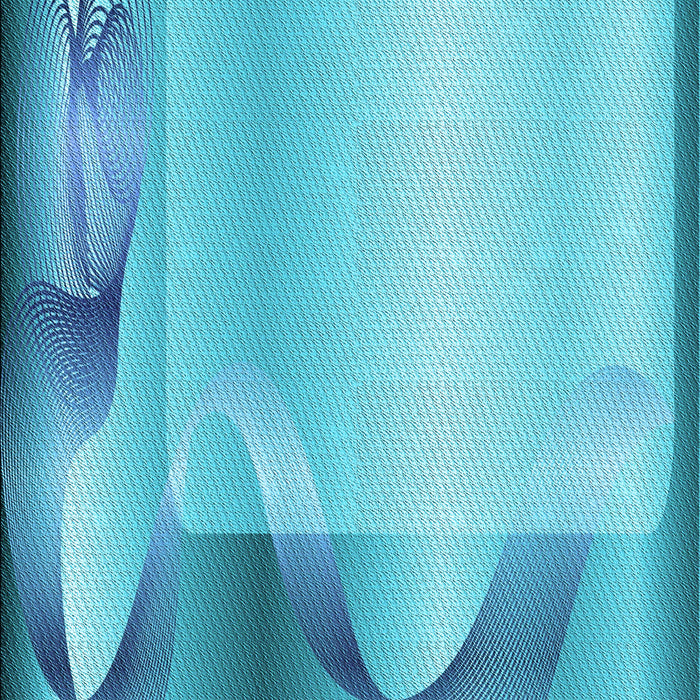 Machine Washable Transitional Dark Turquoise Green Rug, wshpat513lblu