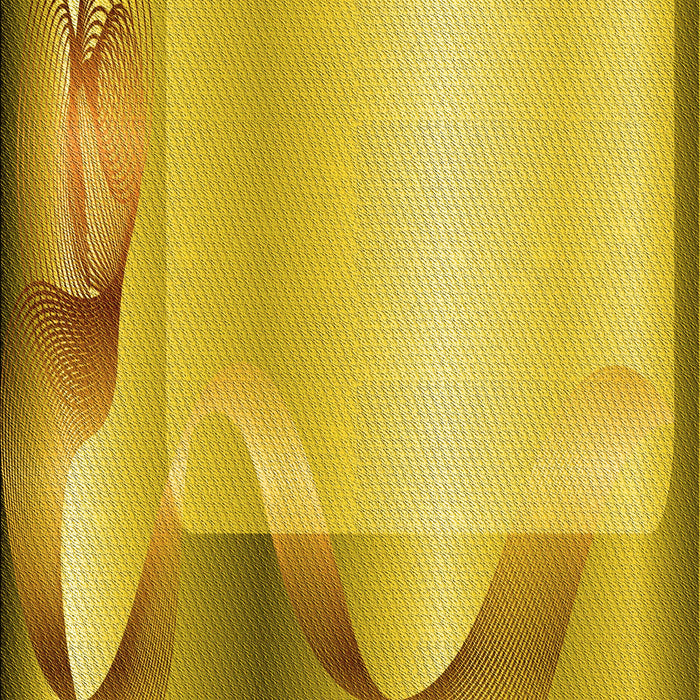 Machine Washable Transitional Yellow Rug, wshpat513yw