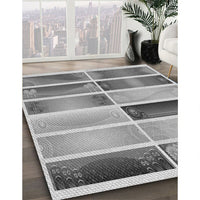 Patterned Silver Gray Rug, pat514gry