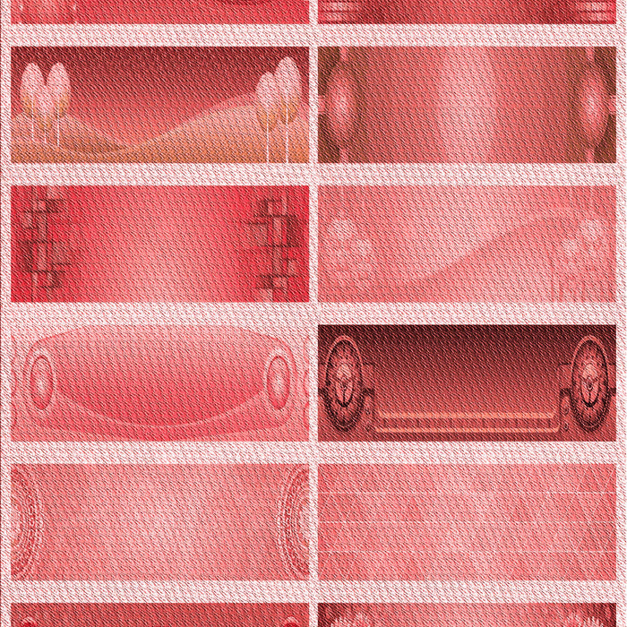 Patterned Pastel Pink Rug, pat514rd