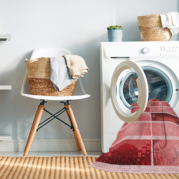 Machine Washable Transitional Pastel Pink Rug in a Washing Machine, wshpat514rd