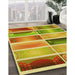 Machine Washable Transitional Bold Yellow Rug in a Family Room, wshpat514yw