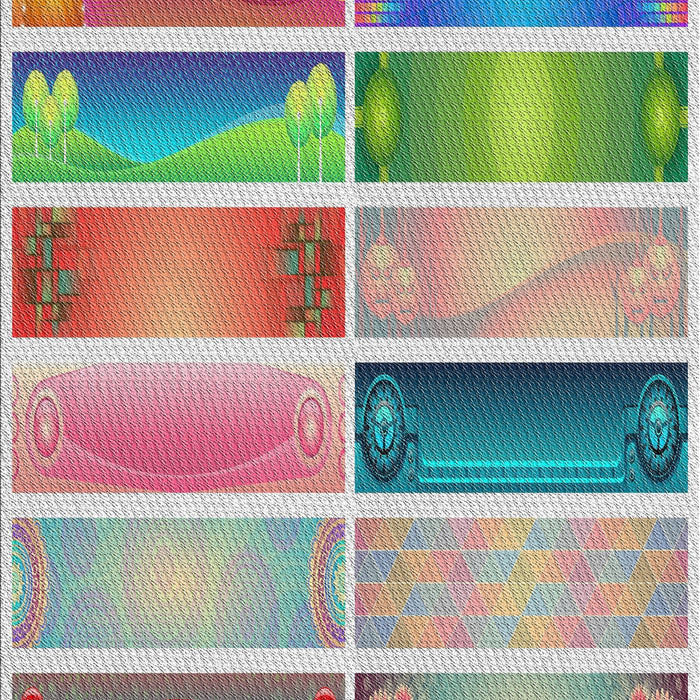 Patterned Mauve Taupe Purple Novelty Rug, pat514