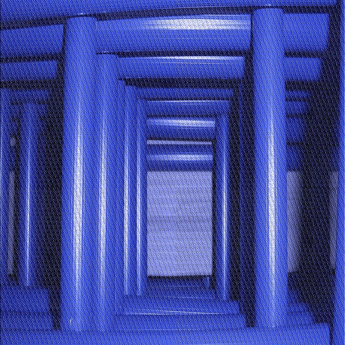 Patterned Blue Rug, pat515blu