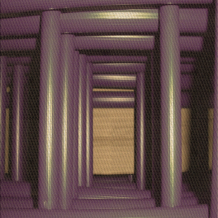 Patterned Dark Almond Brown Rug, pat515brn