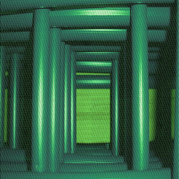 Patterned Deep Teal Green Rug, pat515grn