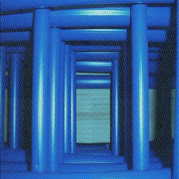 Patterned Blueberry Blue Rug, pat515lblu