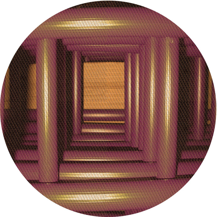 Square Patterned Red Rug, pat515org