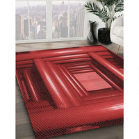 Patterned Red Rug, pat515rd